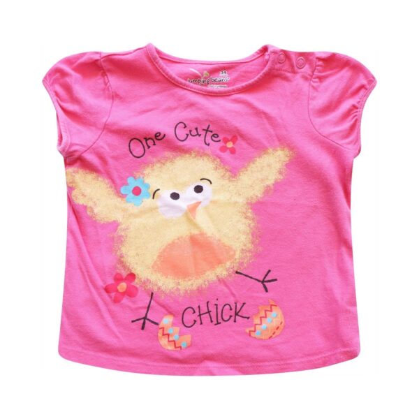 Cute Chick T-Shirt | Hot Pink  24m - Designed by JUMPING BEANS