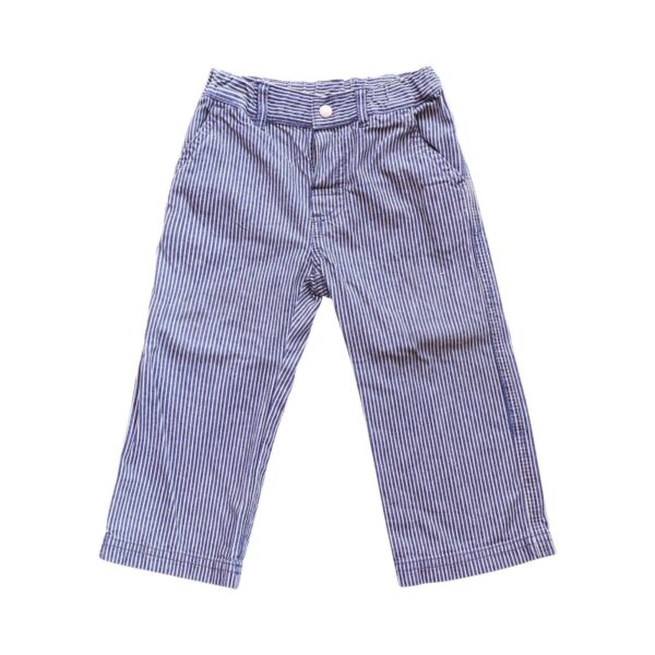 Railroad Stripe Jeans | Blue Multi  24m - Designed by PETIT BATEAU