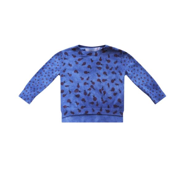 Indigo Dyed Ladybug Sweater | Indigo  9m - Designed by Stella McCartney Kids