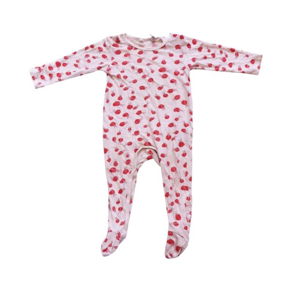 Lightweight Ladybug Footed Pajamas | Ivory  9m - Designed by Stella McCartney Kids
