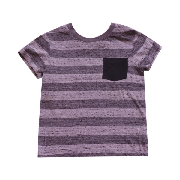 Striped Pocket Tee | Grey Marled  4y - Designed by CAT & JACK