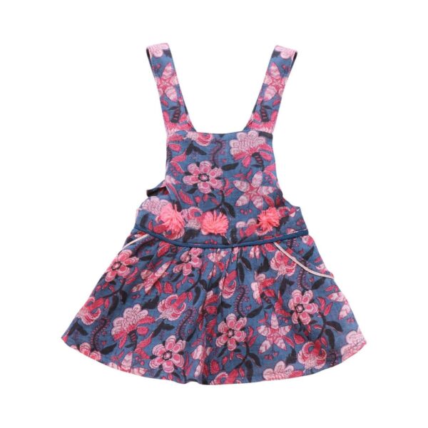 Printed Pinafore Dress | Multi  6m - Designed by Louise Misha