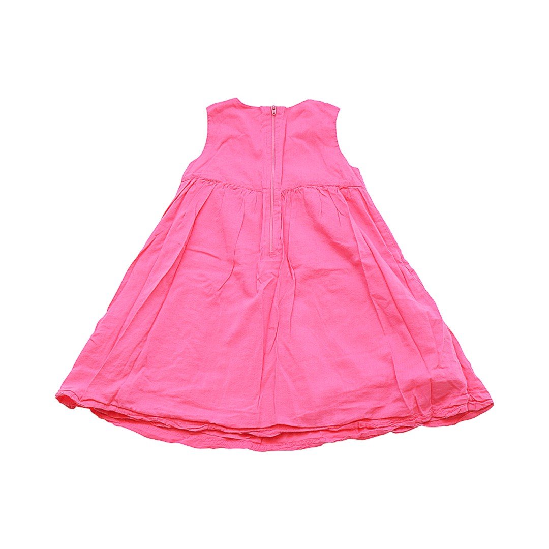 Sleeveless Flare Dress | Strawberry Pink 4/5y - Designed by PRIMARY