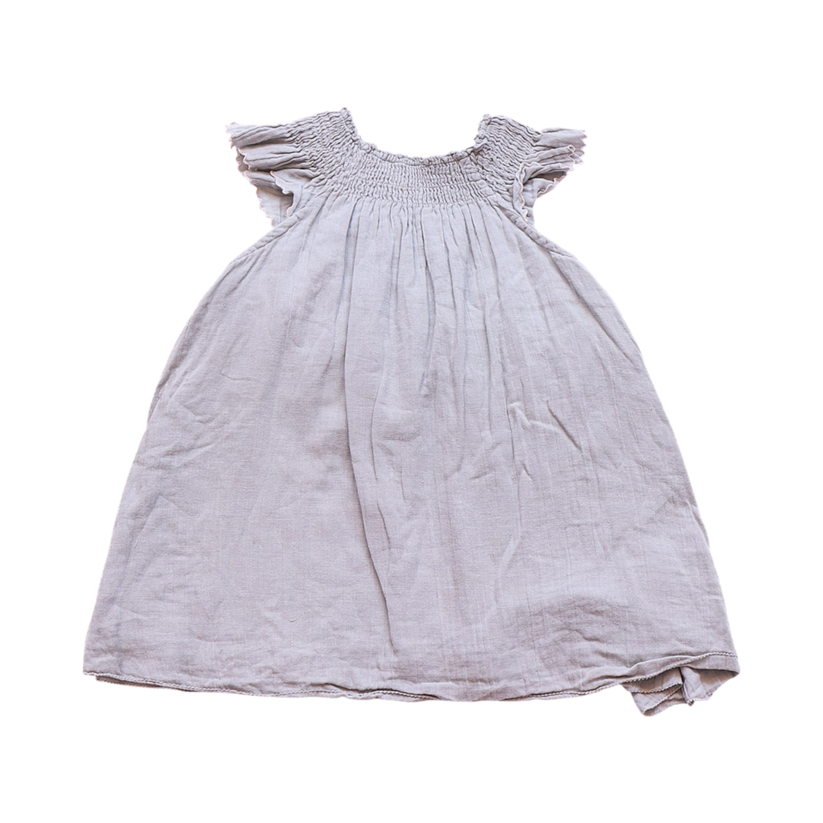 Embroidered Smocked Dress | Light Blue 4y - Designed by Louise Misha