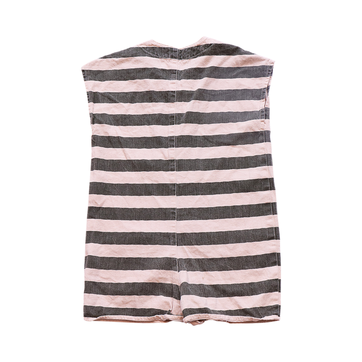 Green Striped Sleeveless Romper | Multi 3y - Designed by THE ANIMALS OBSERVATORY