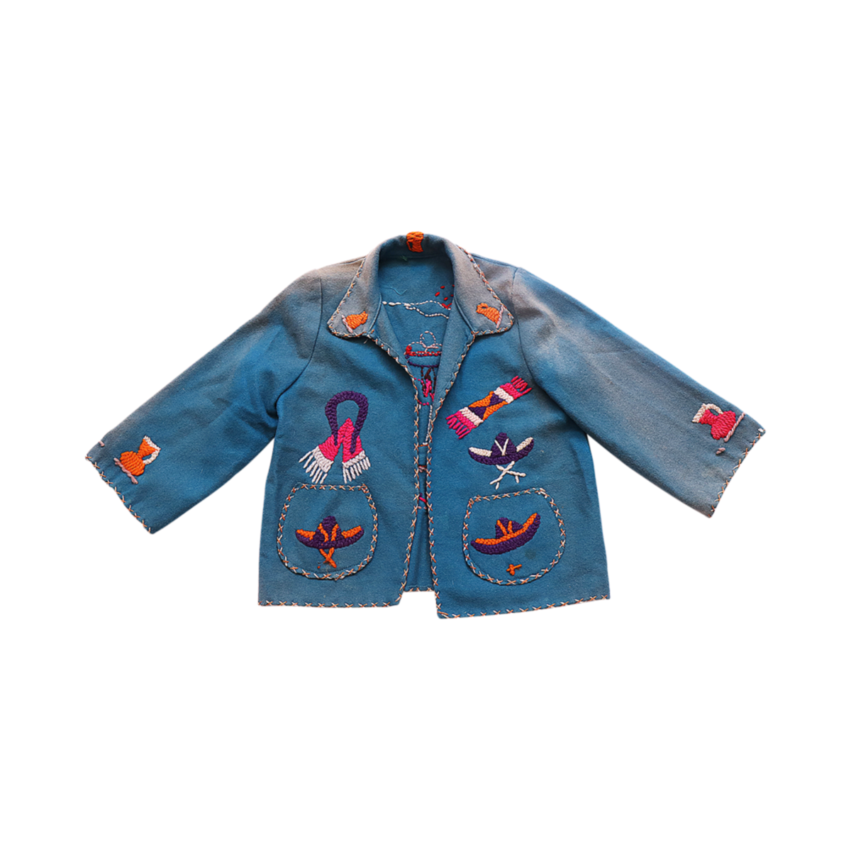 Handmade Vintage Jacket | Turquoise 5y - Designed by VINTAGE