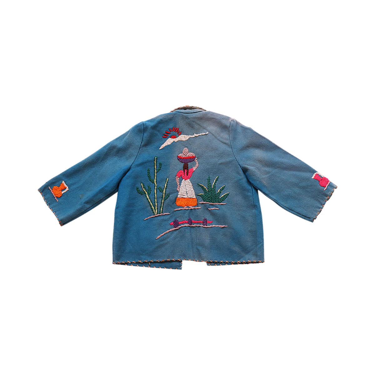 Handmade Vintage Jacket | Turquoise 5y - Designed by VINTAGE