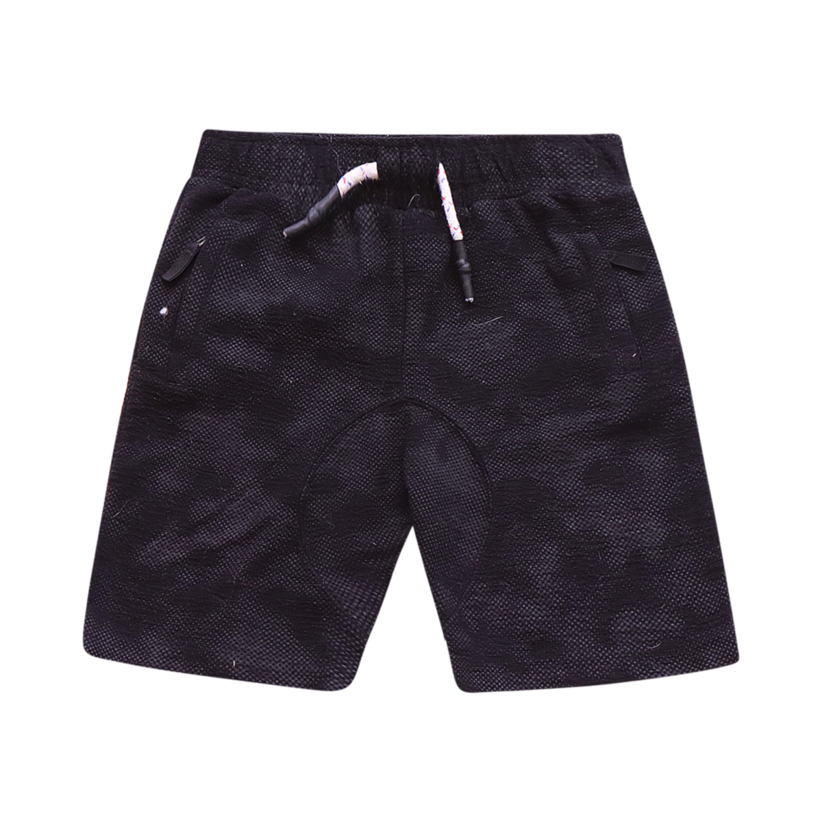 Textured Shorts | Black 8y - Designed by APPAMAN