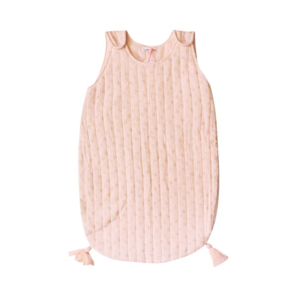 Metallic Moon Sleeping Bag | Peach  3/9m - Designed by Louise Misha