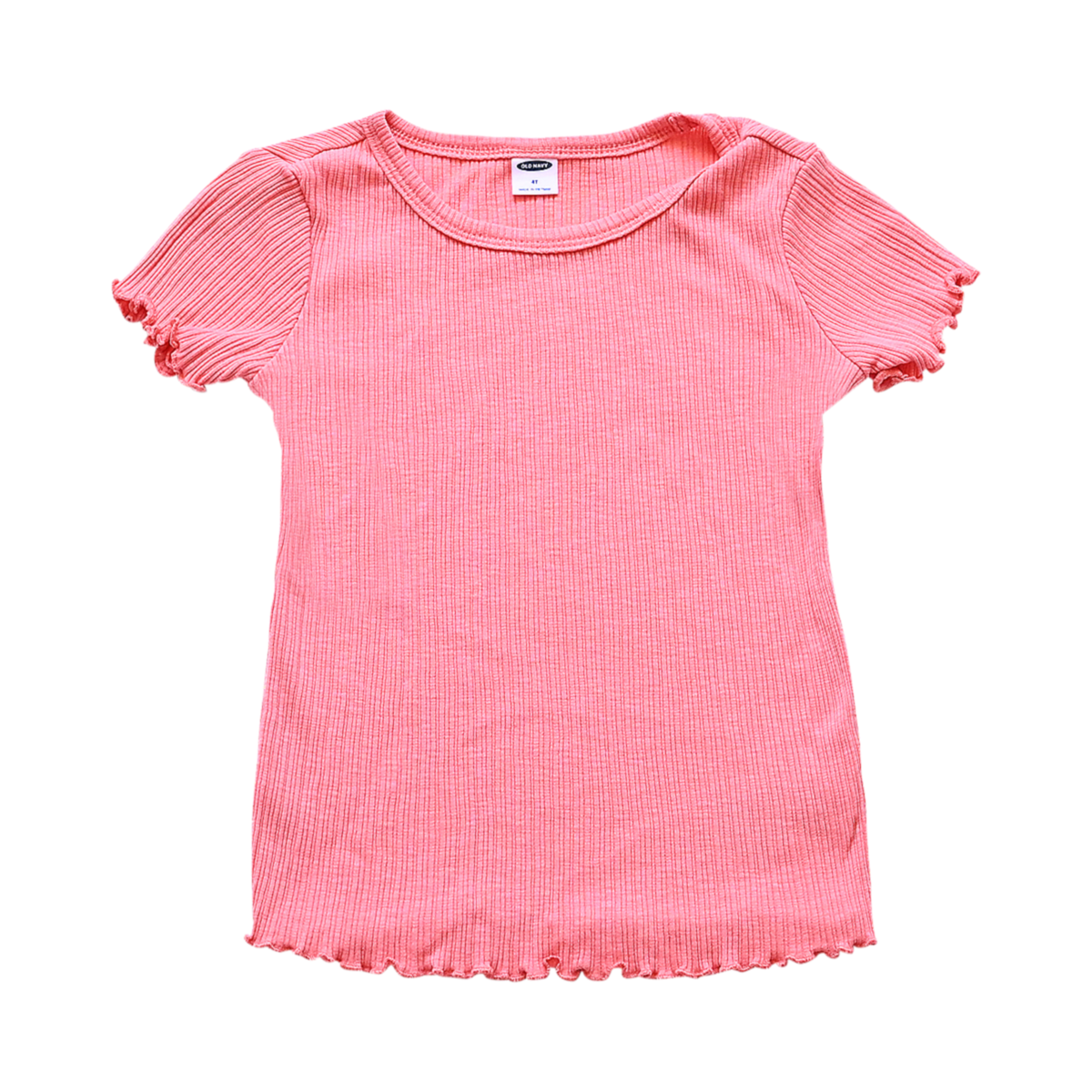 Ribbed Knit Top | Coral 4y - Designed by Old Navy