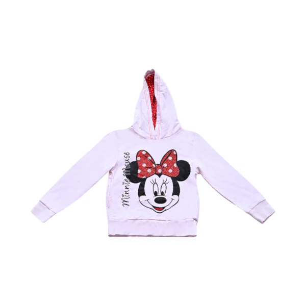 Minnie Bow Hoodie  | White Multi  5/6y - Designed by DISNEY