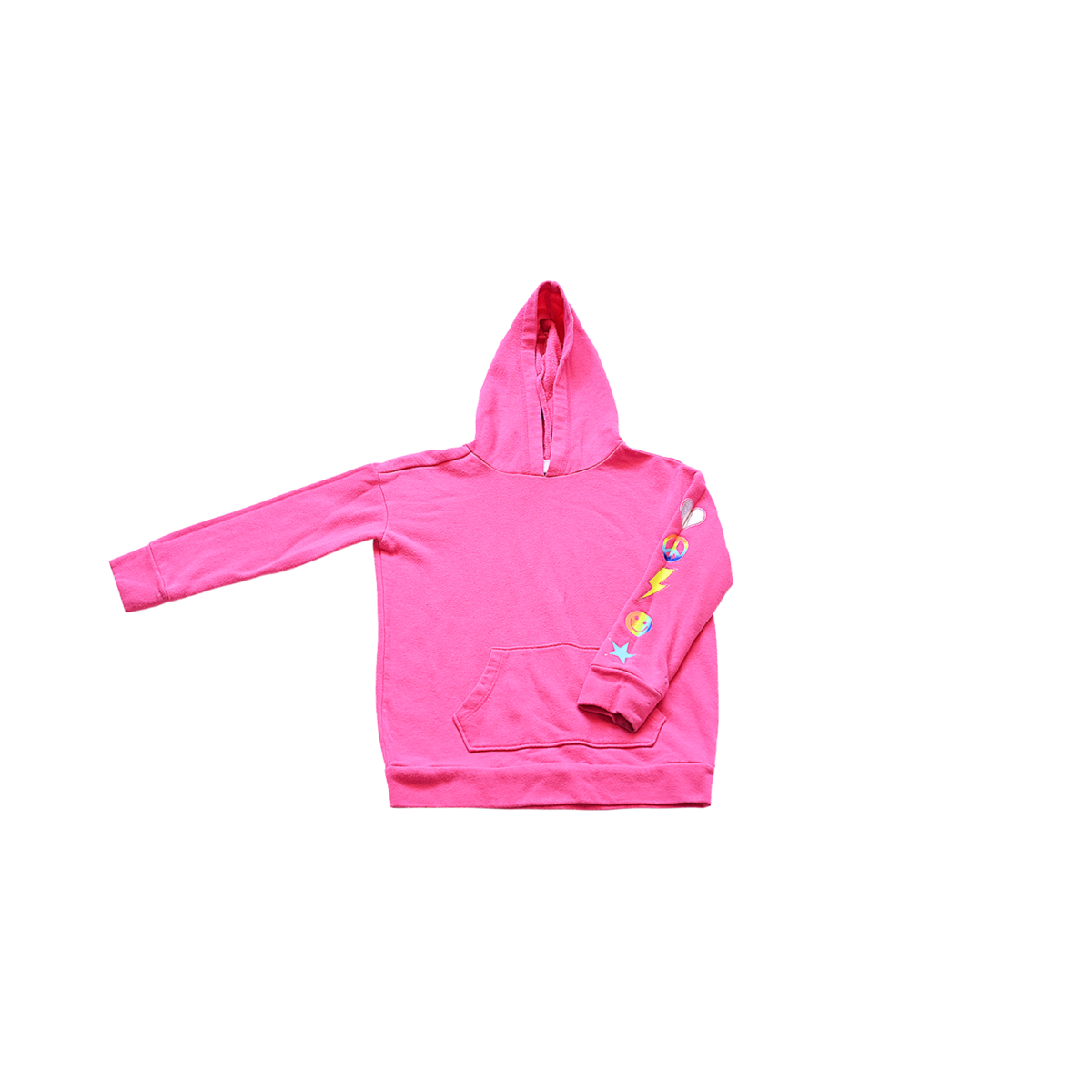 Patch Sleeve Hoodie | Hot Pink 4y - Designed by PLACE