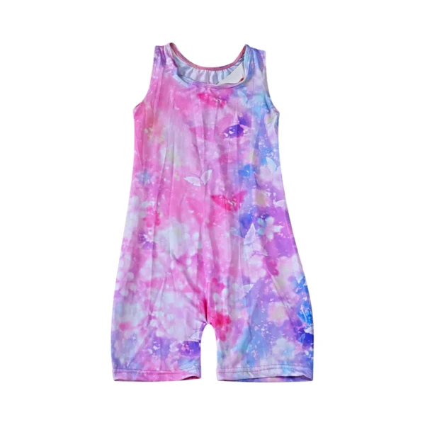 Butterfly Print Romper | Tie-Dye 6/7y - Designed by Unknown