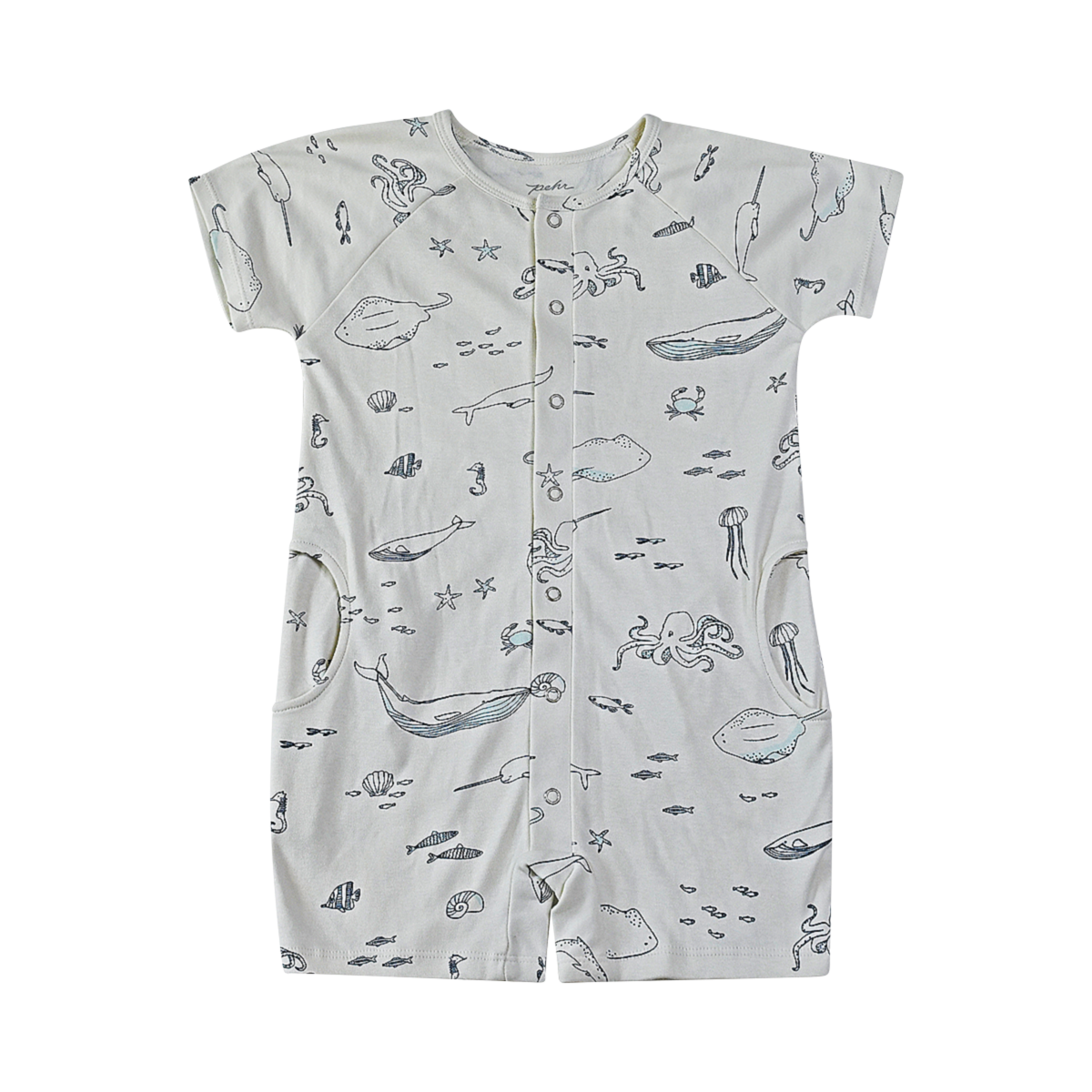 Under The Sea Romper | White 3y - Designed by PEHR