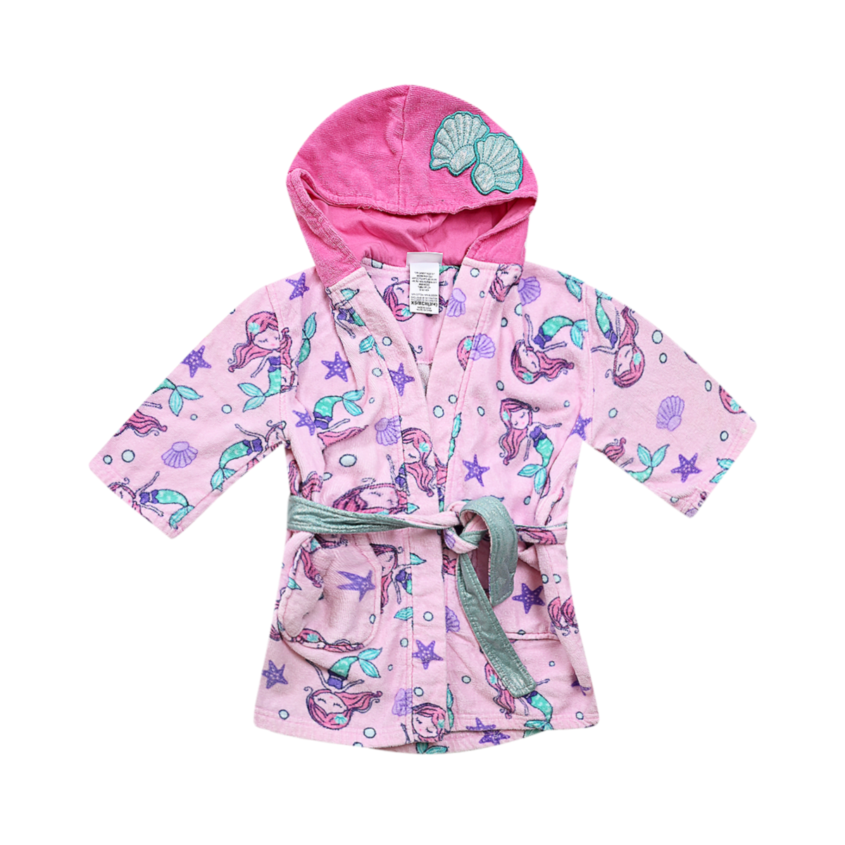 Mermaid Print Robe | Pink Multi 3/4y - Designed by SAINT EVE