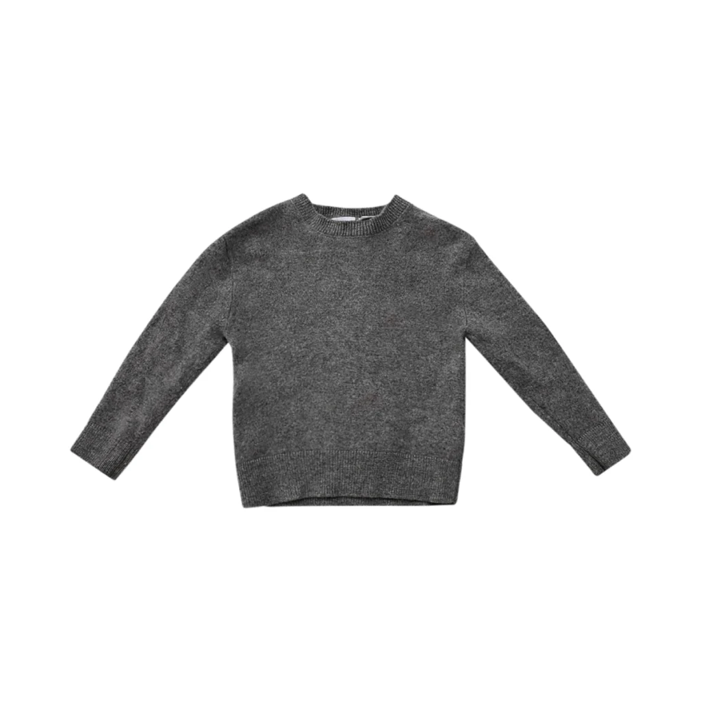 Knit Crewneck Sweater  | Heather Grey  3/4y - Designed by Zara