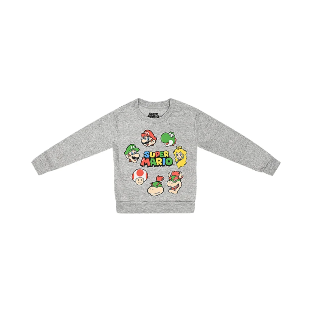 Mario Crew Sweatshirt - Designed by SUPER MARIO