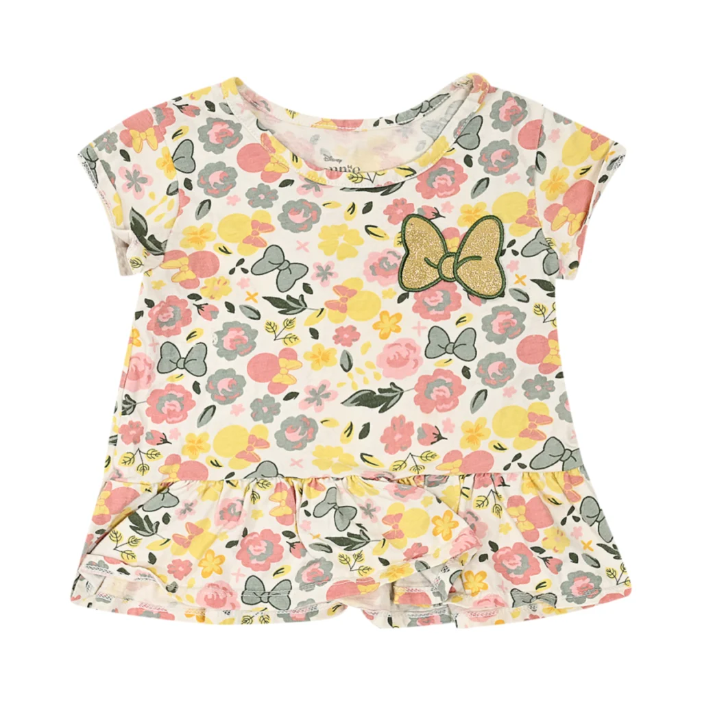Minnie Floral Peplum Tee - Designed by DISNEY