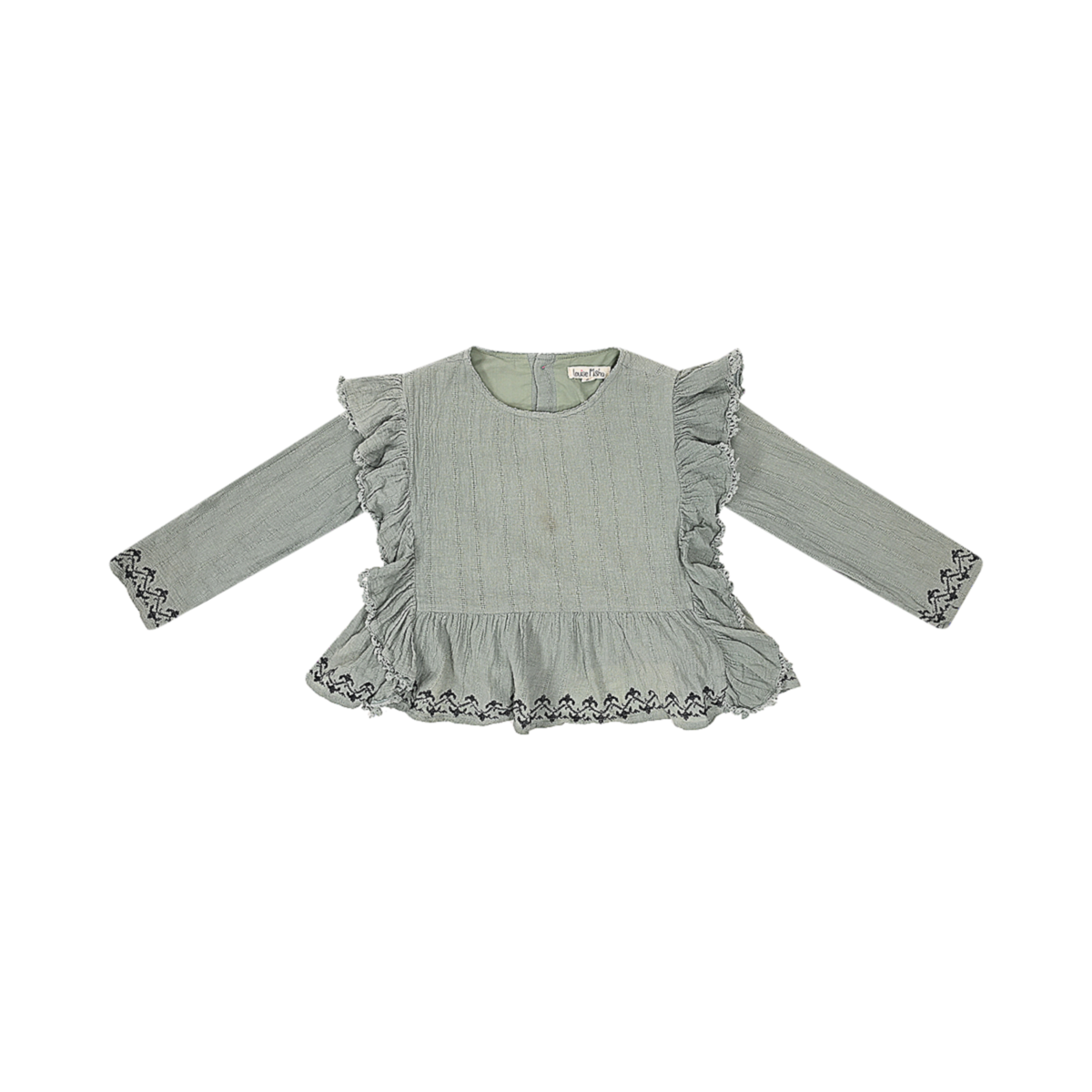 Embroidered Ruffle Top - Designed by Louise Misha
