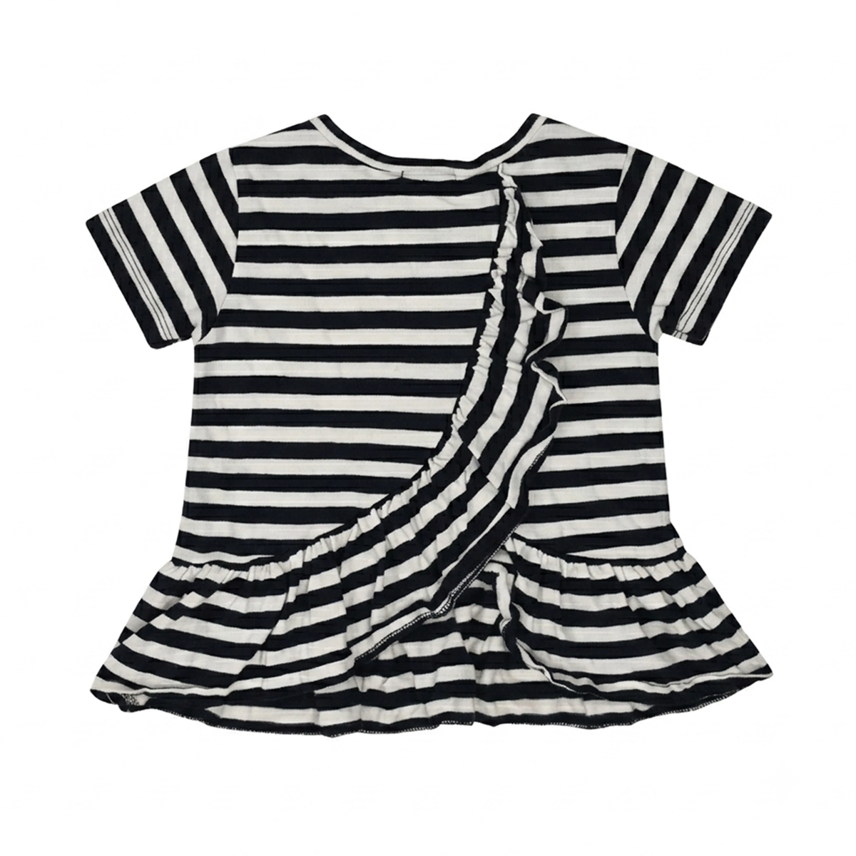 Striped Ruffle Peplum Top - Designed by CREWCUTS