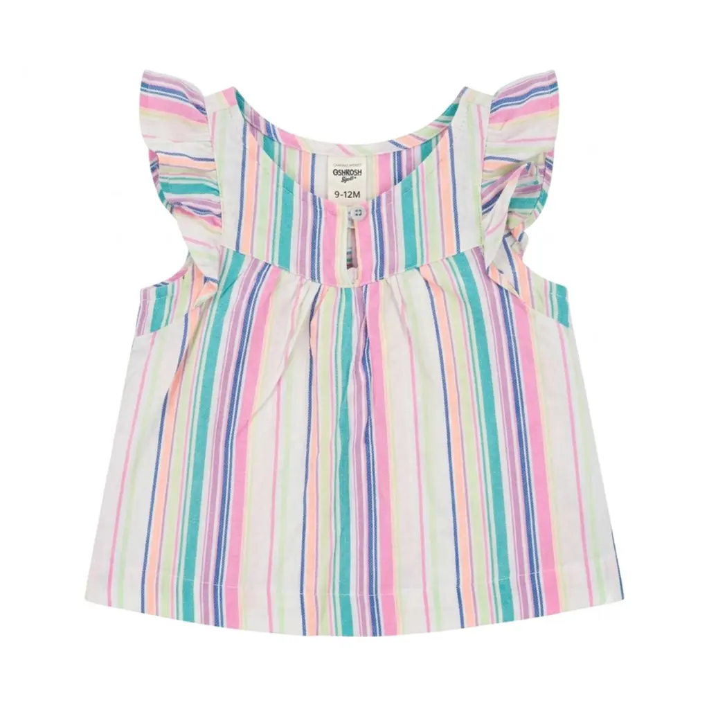 Pastel Stripe Flutter Top - Designed by OSH KOSH B'GOSH