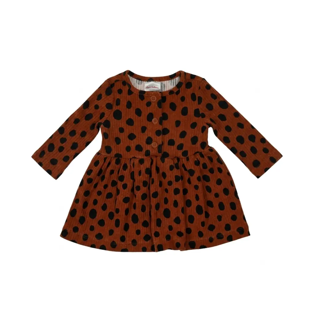 Ribbed Polka Dot Dress - Designed by HANNA ANDERSSON