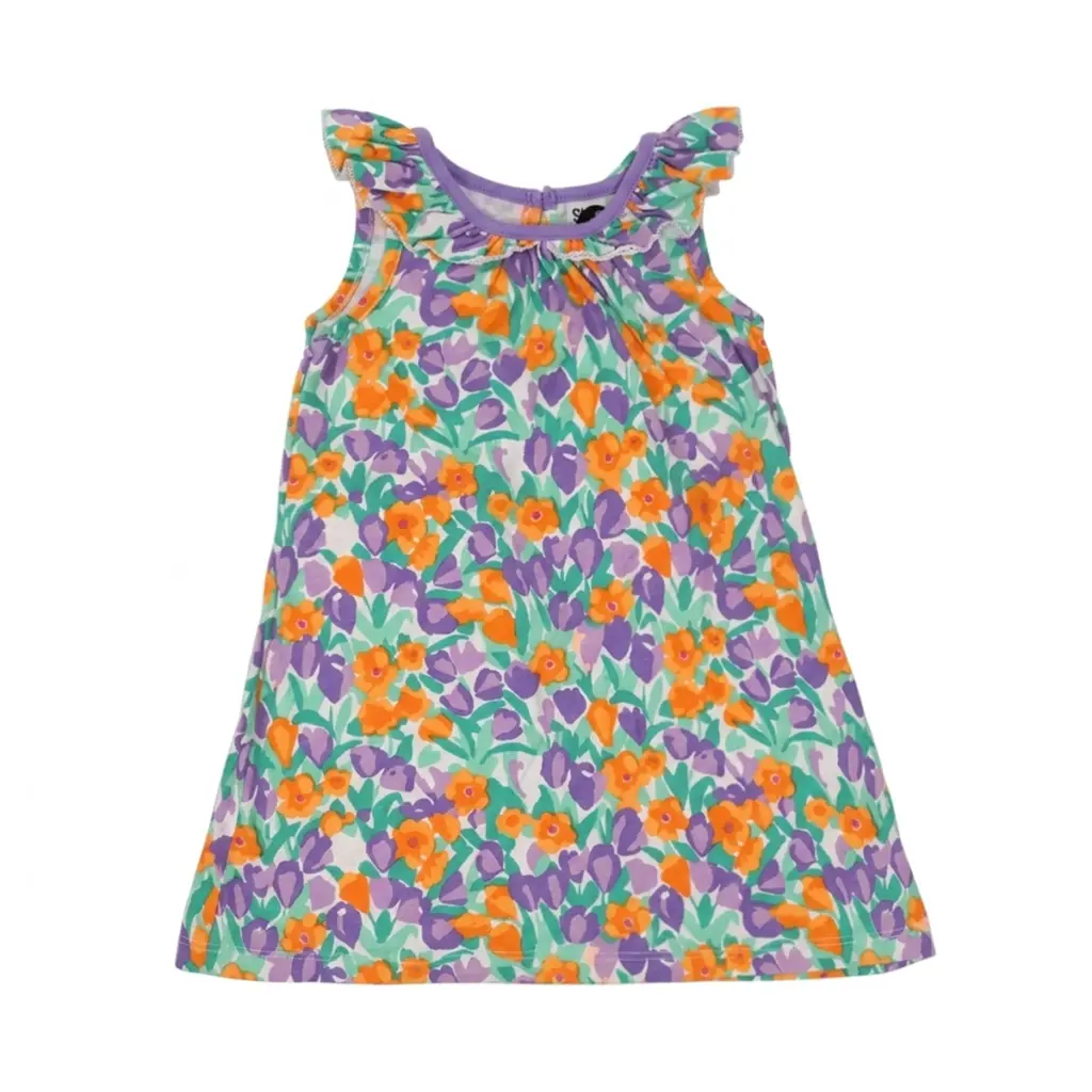 Floral Flutter Dress - Designed by BLUEBERI BOULEVARD