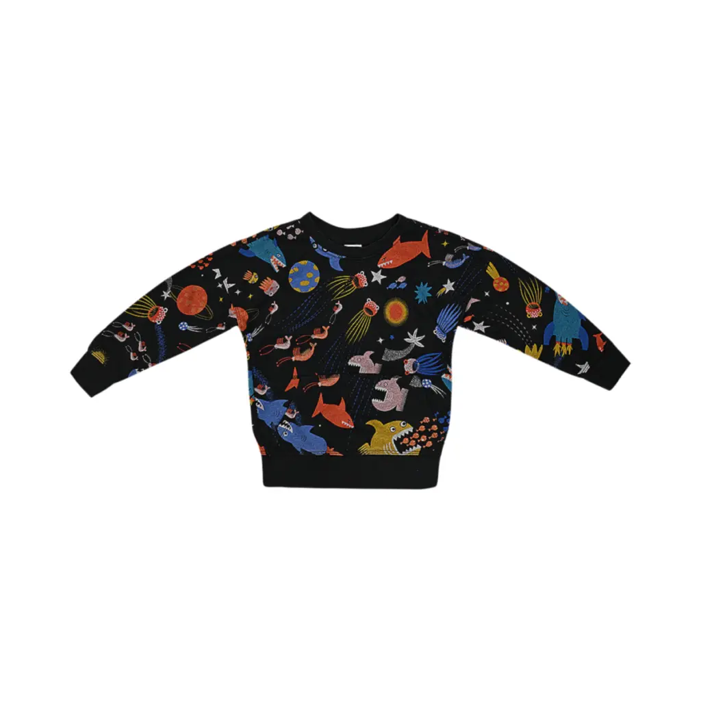Deep Ocean Sweatshirt - Designed by SPOTTED ZEBRA