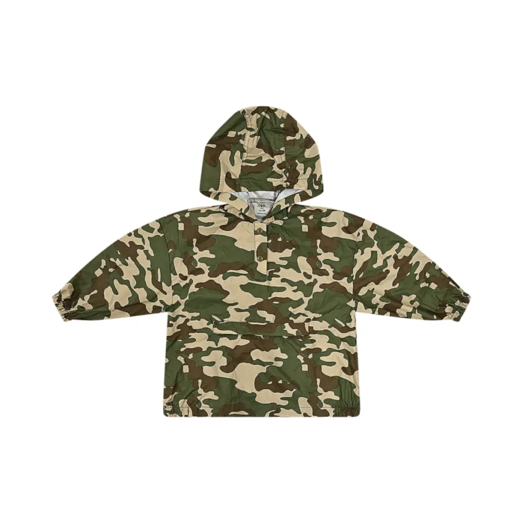 Camo Hooded Windbreaker - Designed by Zara