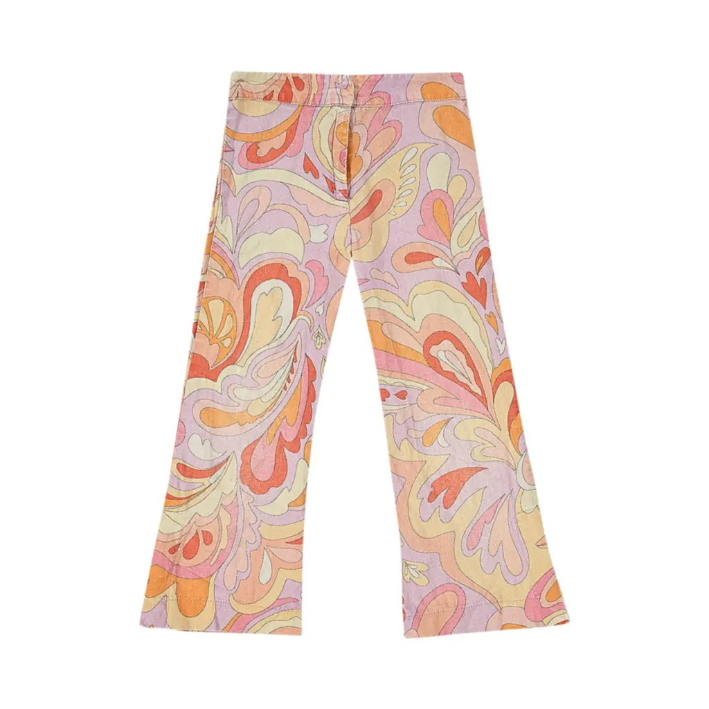 Retro Swirl Flare Pants - Designed by Zara
