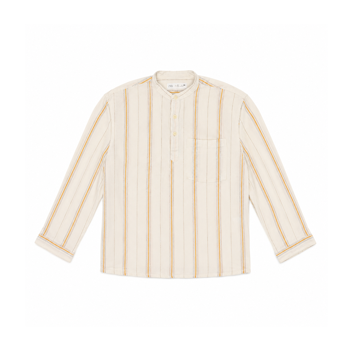 Golden Stripe Linen Shirt - Designed by Zara