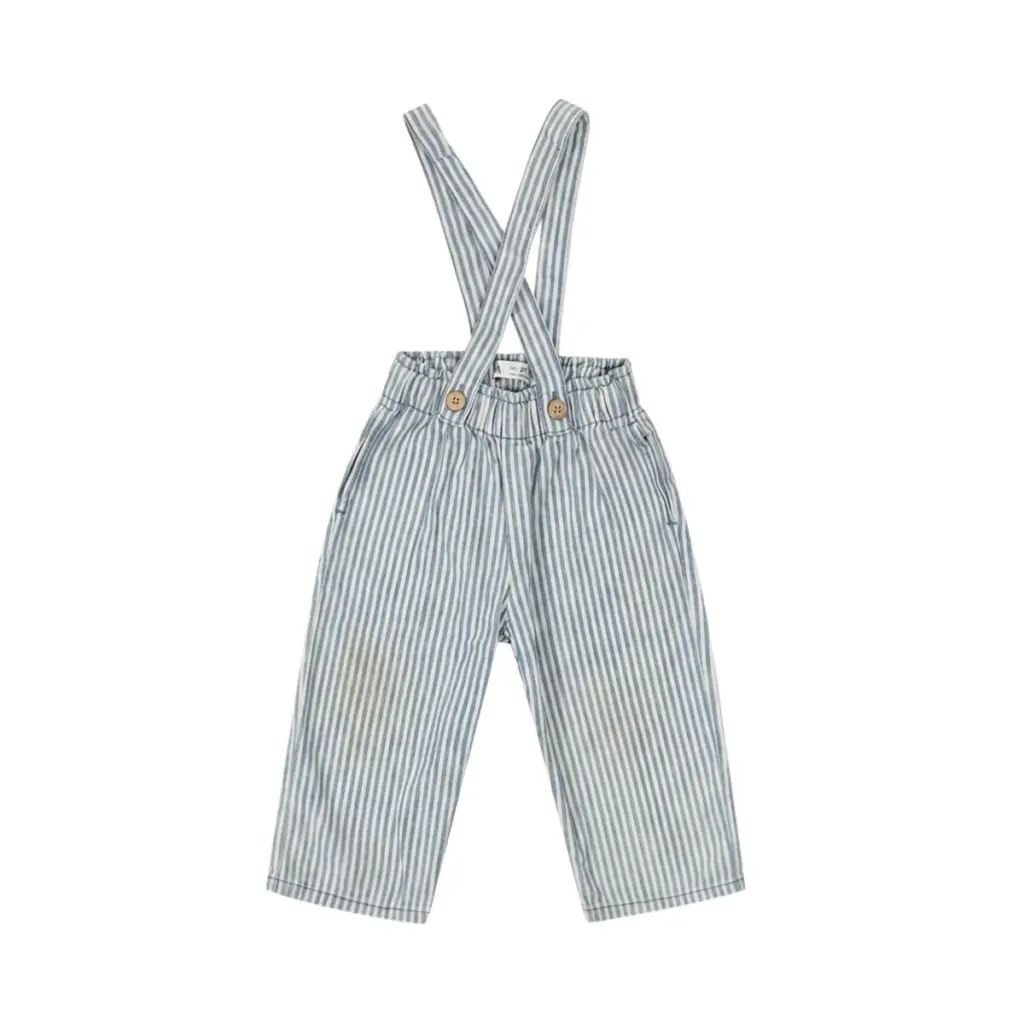 Striped Suspender Pants - Designed by Zara