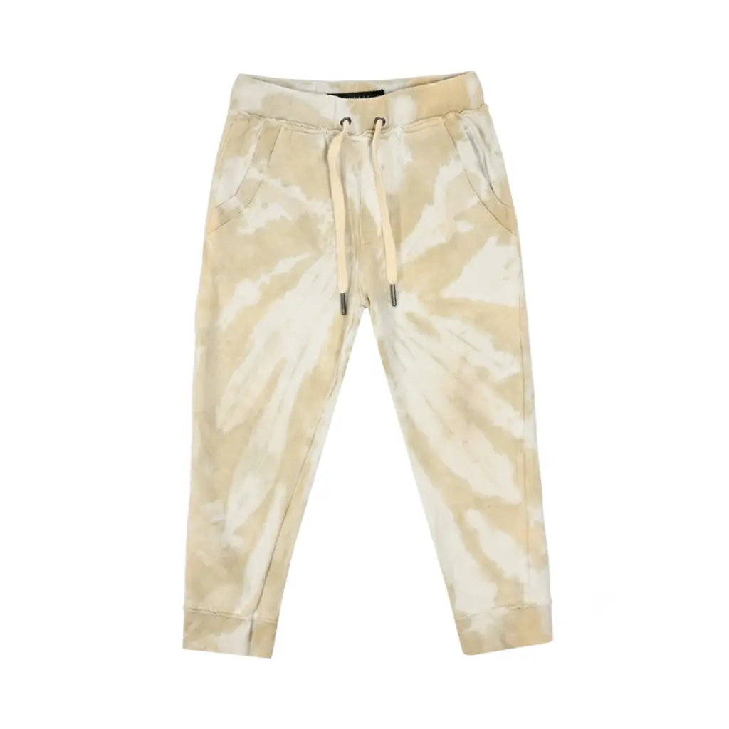 Tie-Dye Jogger Pants | Tan 3y - Designed by MIKI MIETTE