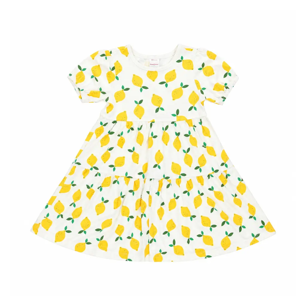 Lemon Dress | White 4y - Designed by HANNA ANDERSSON