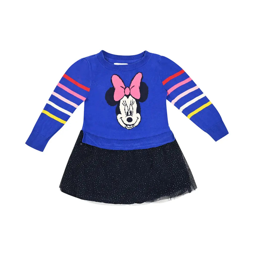 Minnie Sweater Tutu Dress | Cobalt 4y - Designed by GAP KIDS