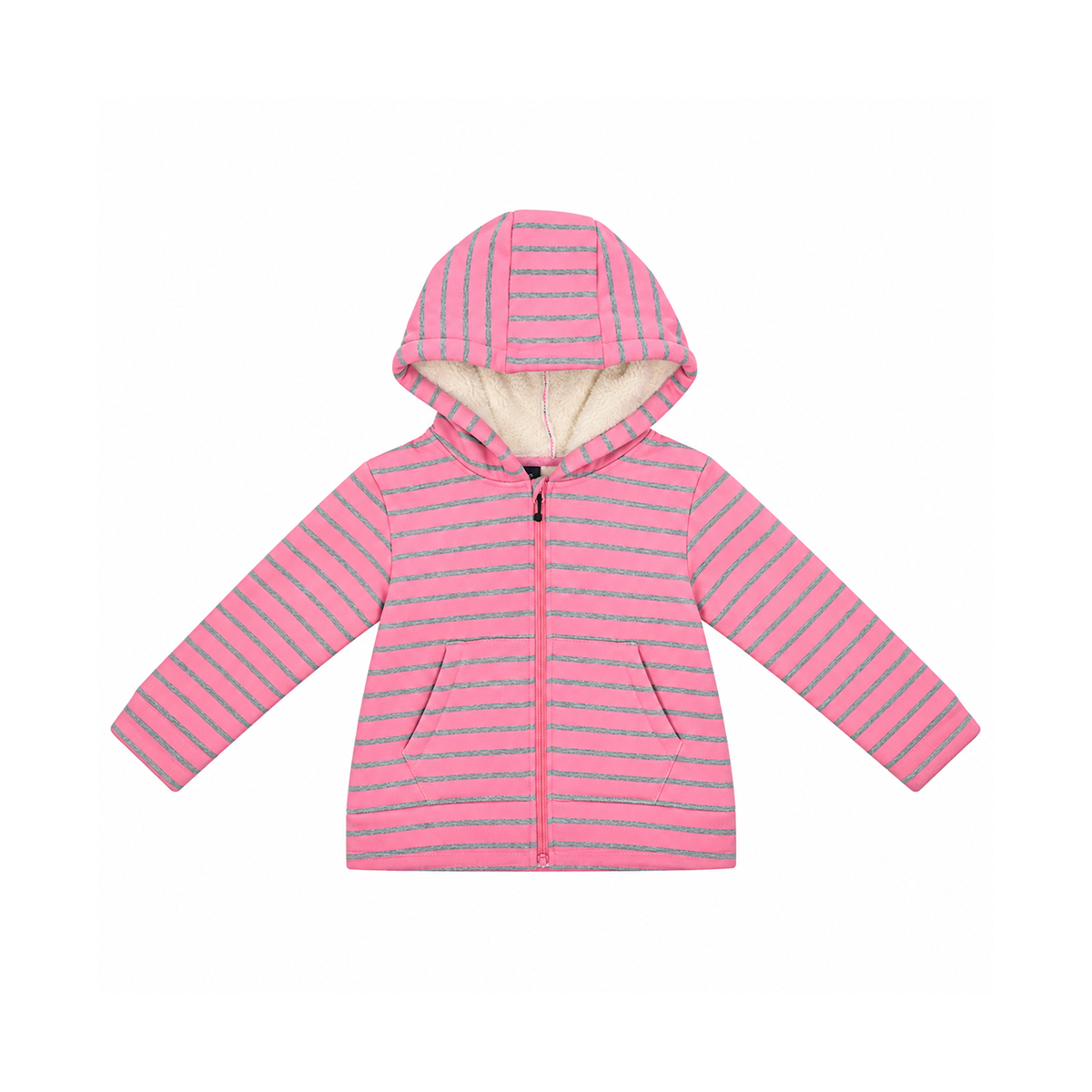 Fur-Lined Zip Up | Pink 1/2y - Designed by TOOBYDOO