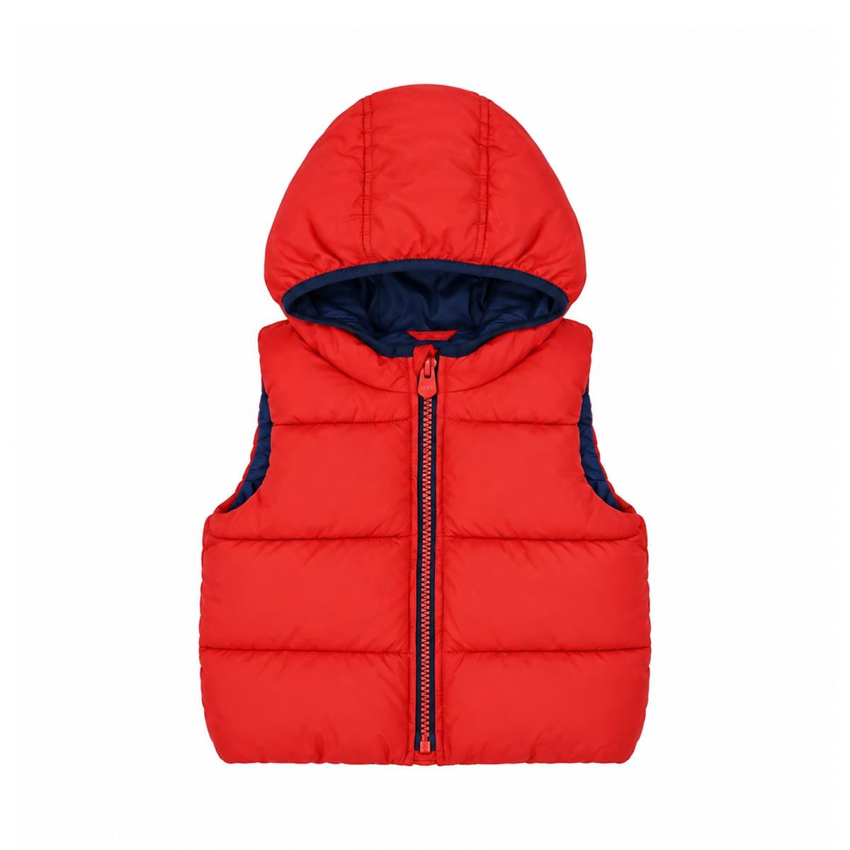 Puffy Hooded Vest | Red 6/12m - Designed by GAP KIDS