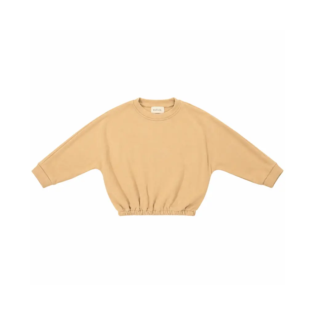 Dolman Sweatshirt | Camel 6/12m - Designed by EADAIE