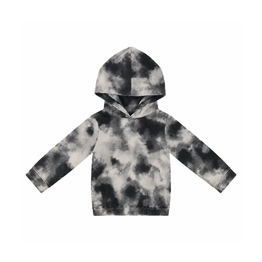 Dark Tie-Dye Sweatshirt | Grey 3y - Designed by GARANIMALS