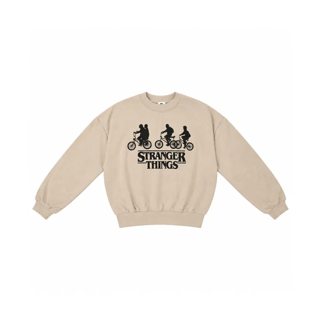 Stranger Things Sweatshirt | Tan 12/14y - Designed by H&M