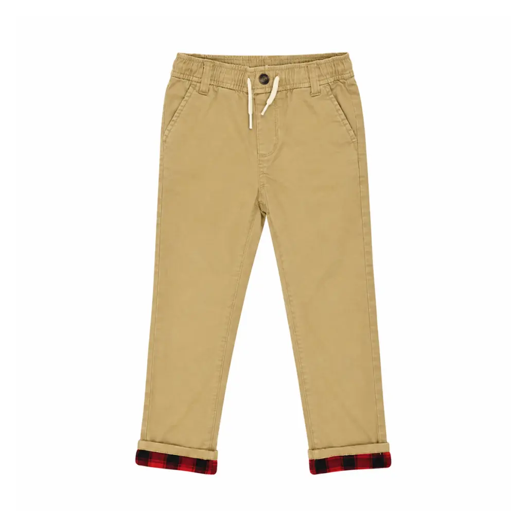 Flannel Lined Khakis | Tan 4y - Designed by Old Navy