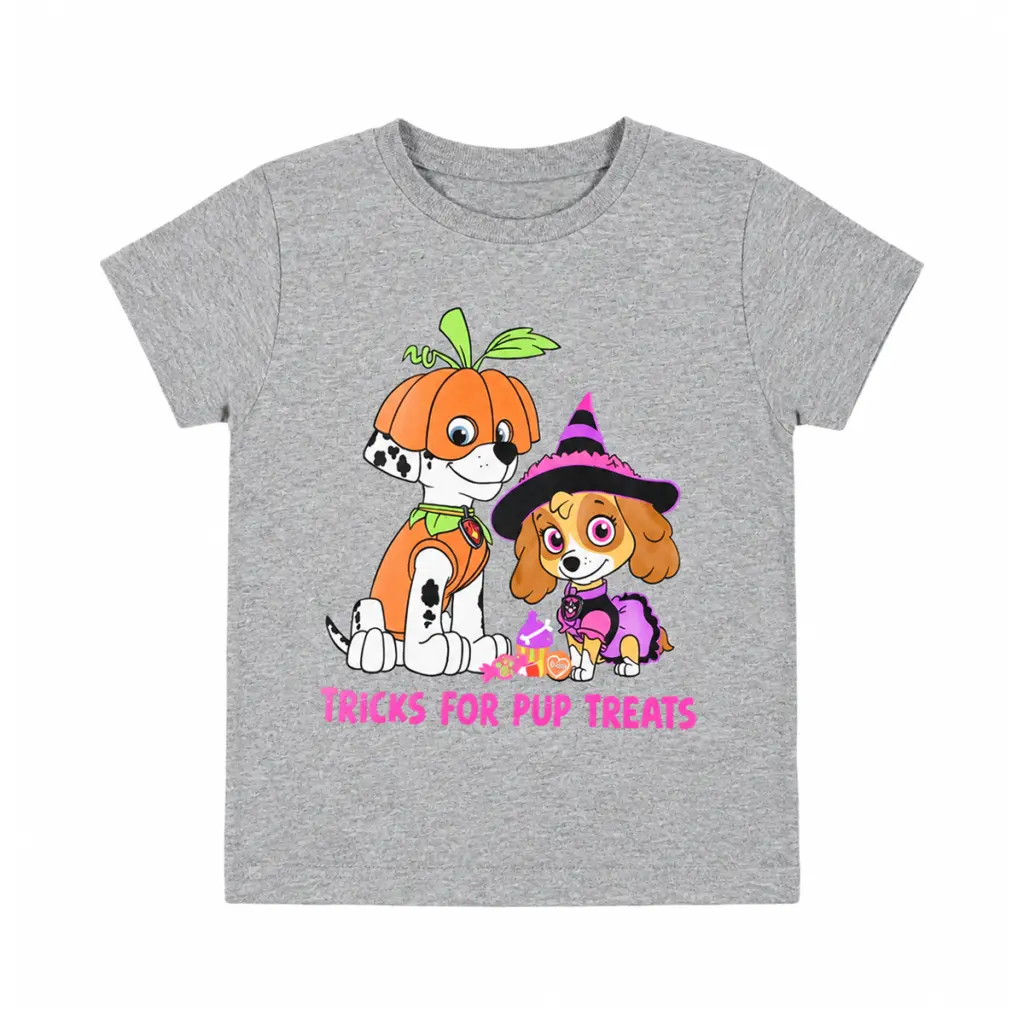 Paw Patrol Halloween T-Shirt | Grey 3y - Designed by NICKELODEON