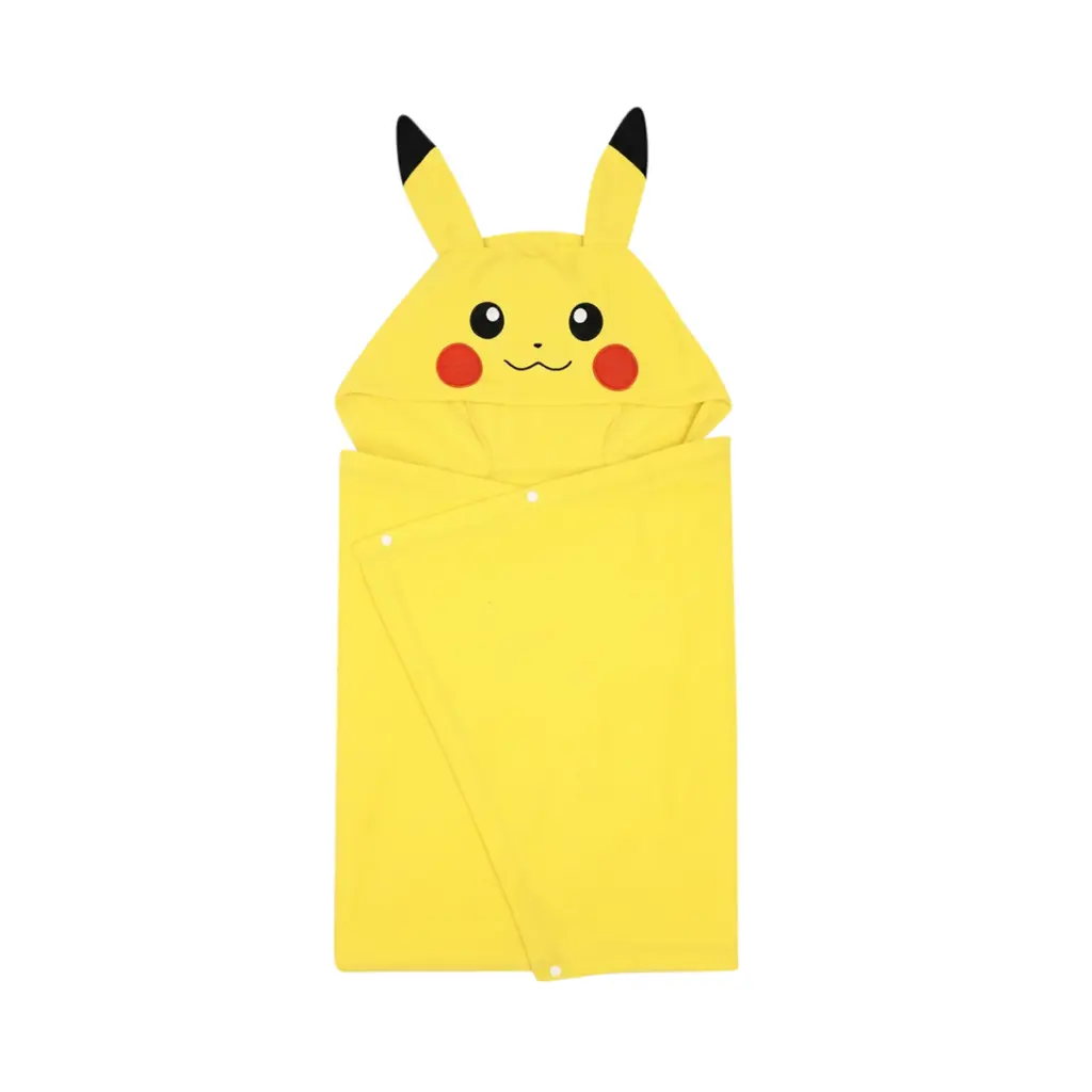Pikachu Hooded Blanket Wrap | Yellow One Size - Designed by POKEMON