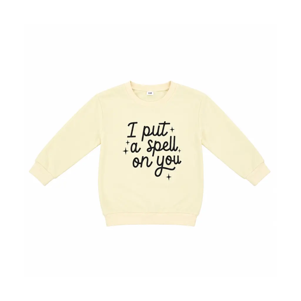 Spell on You Sweatshirt | Cream 7/8y - Designed by Unknown