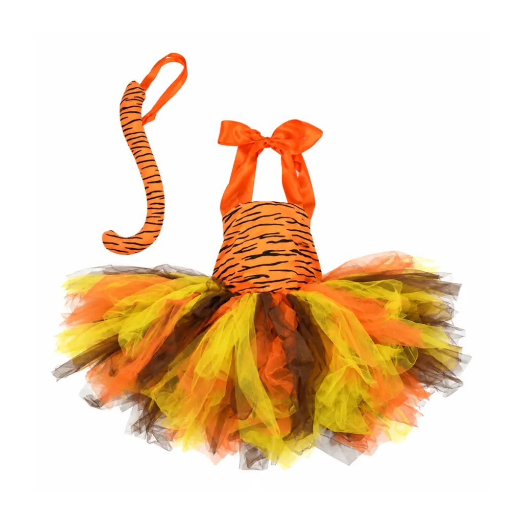 Tiger Tutu Costume | Orange 2y - Designed by Unknown
