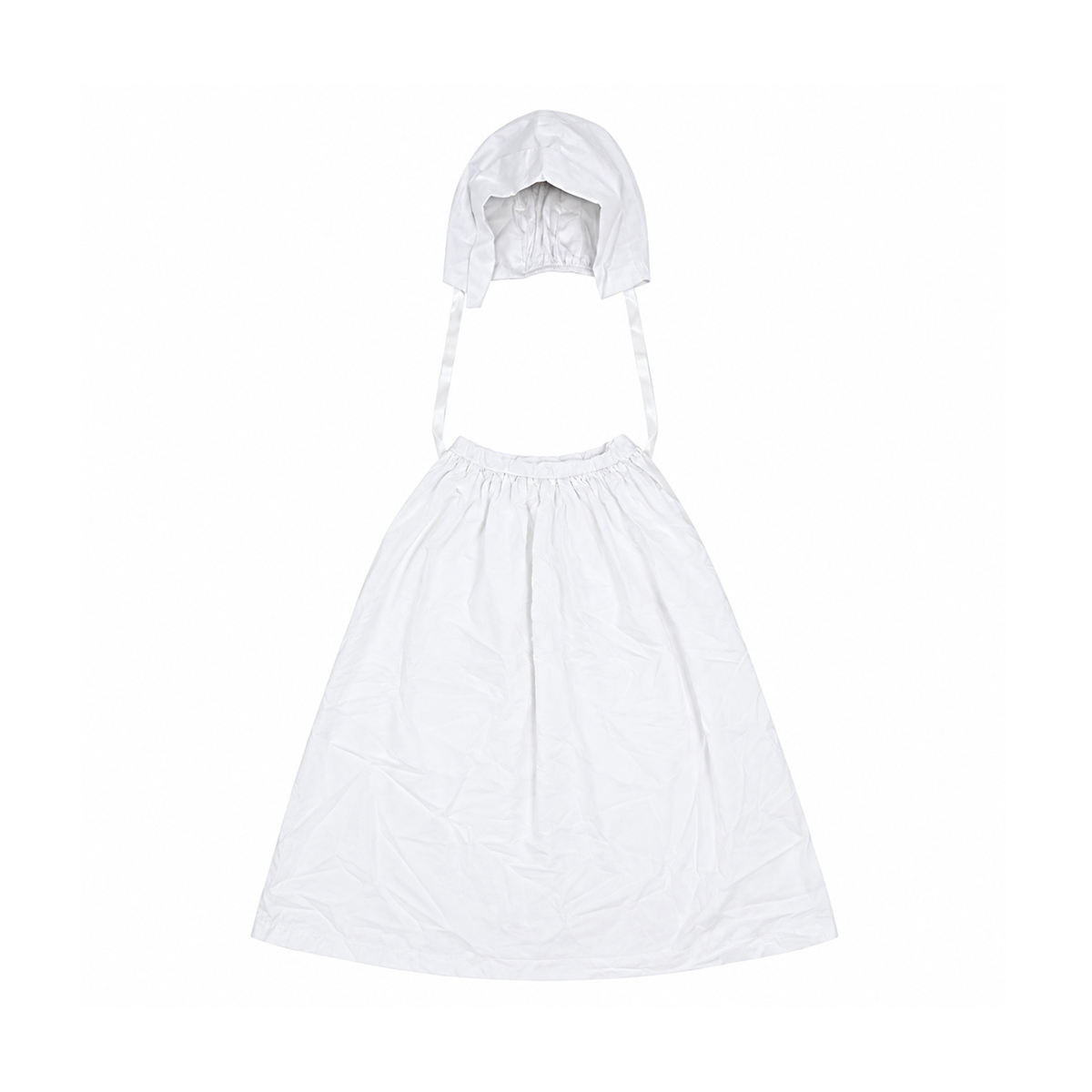 Apron & Bonnet | White One Size - Designed by Unknown