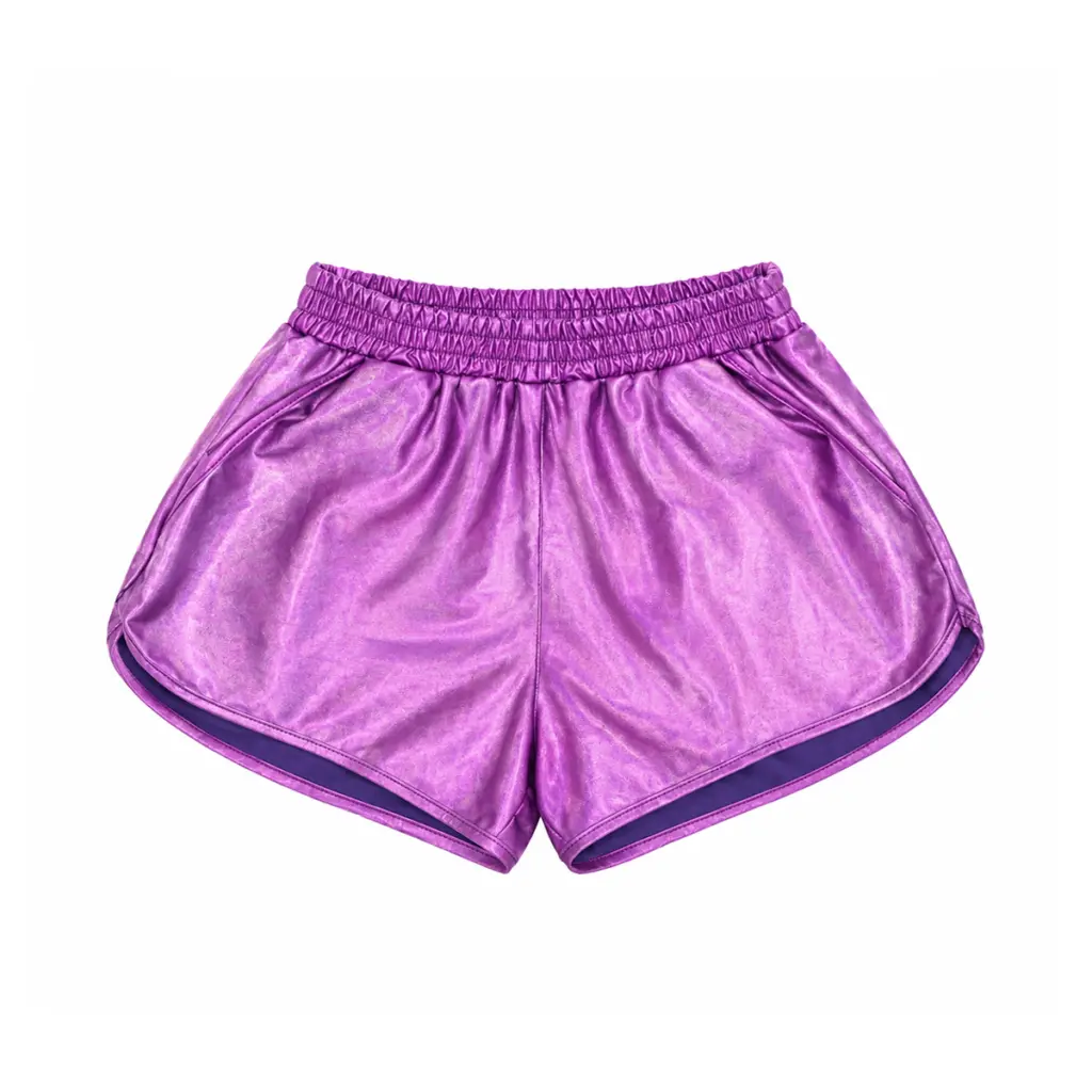Iridescent Shorts | Magenta 10/11y - Designed by Unknown