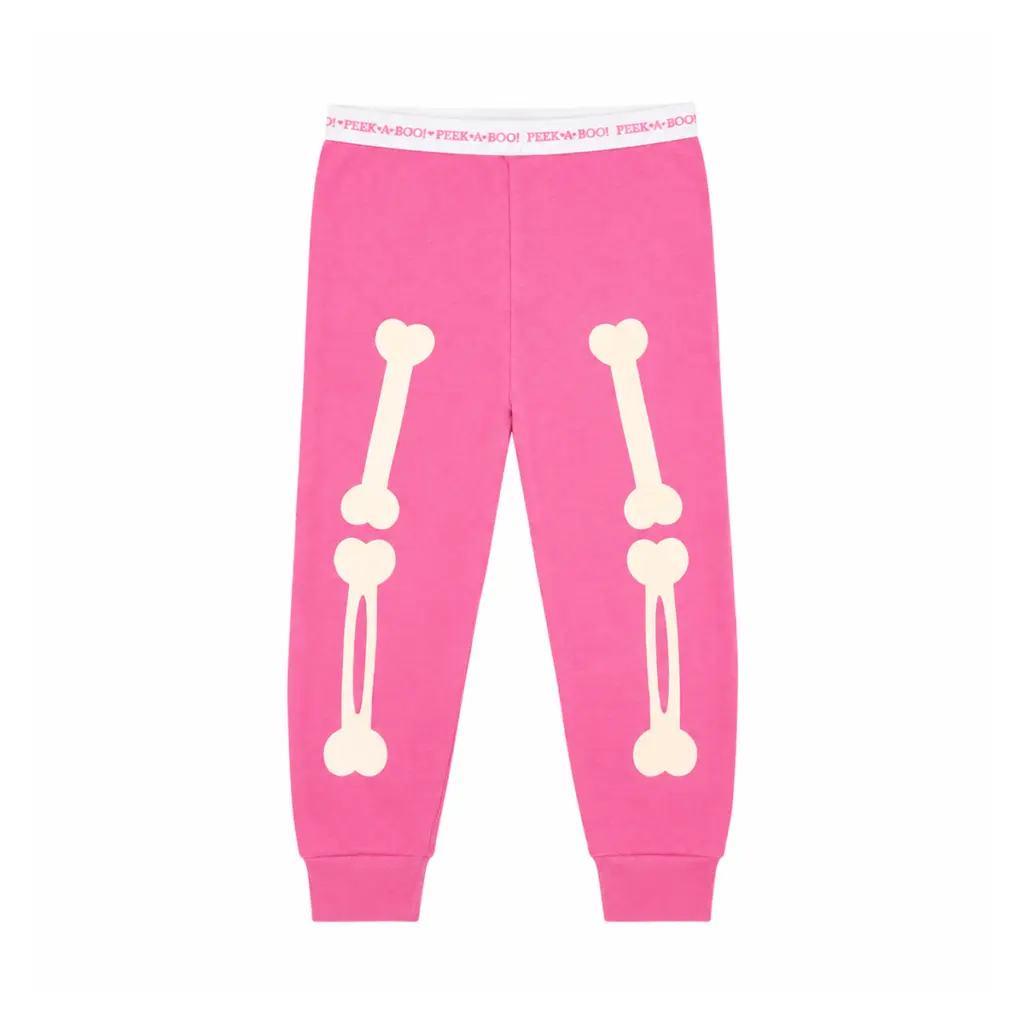 Skeleton Sleep Pants | Pink 18m - Designed by Unknown