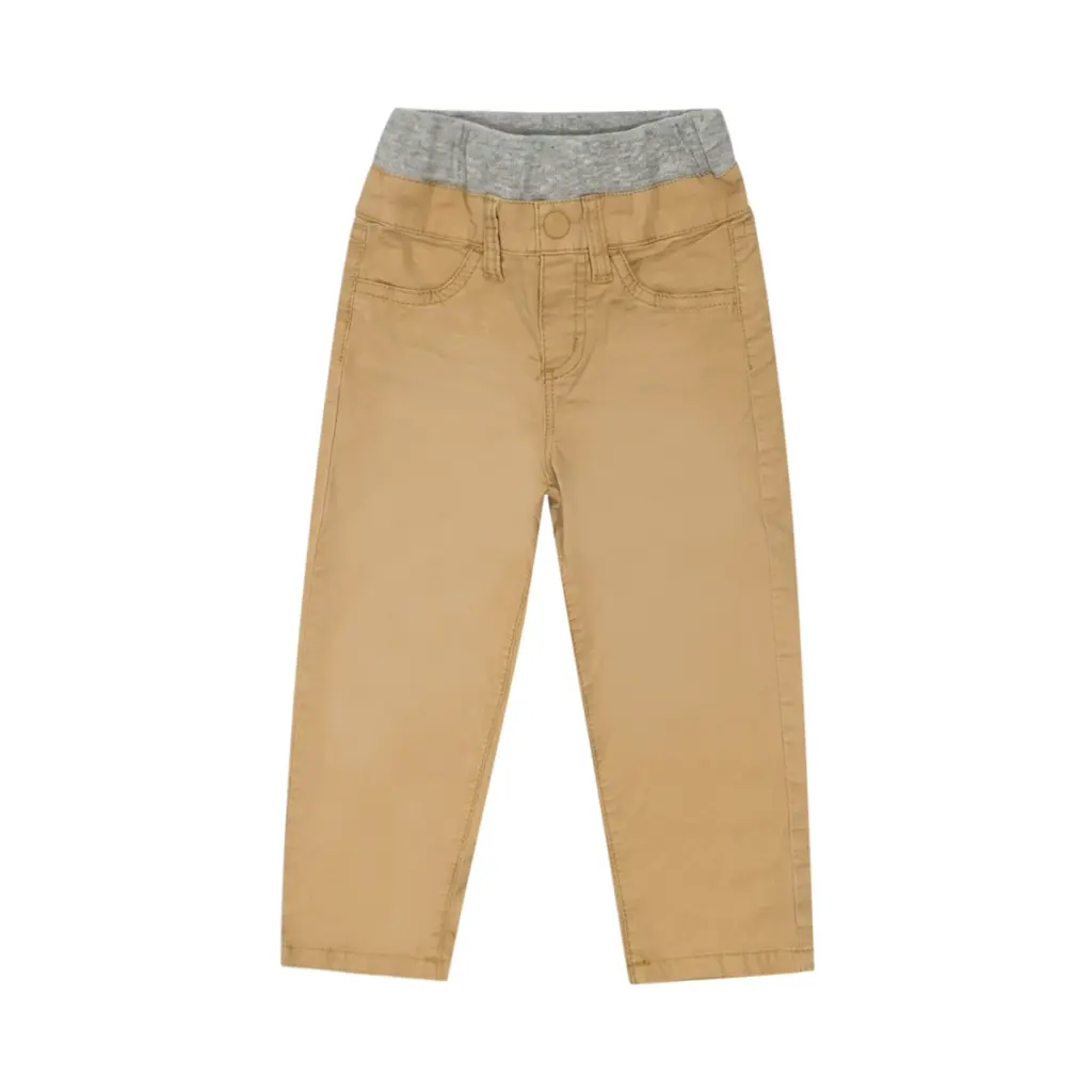 Elastic Waist Chino Pants | Tan  2y - Designed by EGG NY