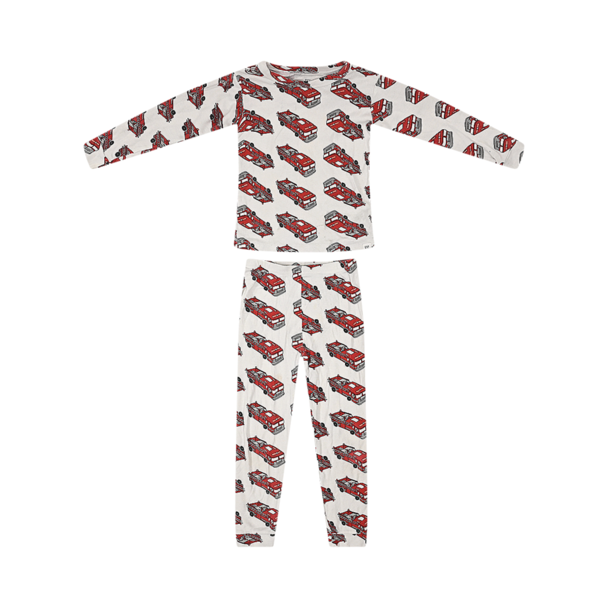 Fire Truck Pajama Set | Off-White / Red 5y - Designed by GAP